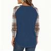 Women's Fashion  Loose Long Sleeve Round Neck Casual Top