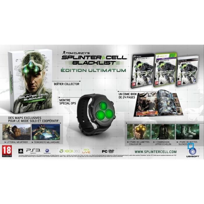 SPLINTER CELL BLACKLIST ULTIMATUM / Gioco PS3 bianco