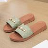 Fashion Women Sandals Summer One word slippers Non-Slip Womens Flat Slippers Size is too Small it is Recommended to Buy One Size Larger