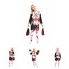 Eye-catching Halloween Girls Zombie Cheerleader Cosplay Dress For Theme Parties