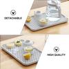 1pc Draining Tray Layer Rectangular Pp Kitchen Drip Rack For Cup Tea Tableware Drying Storage Drain Draining Table Tray Pad