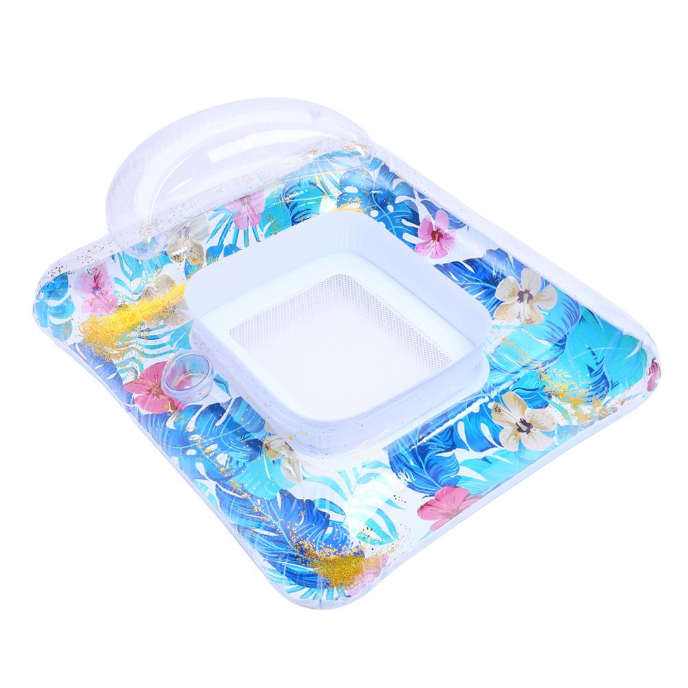 New Style Daisy Stripe Inflatable Pool Float Lounger