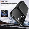For Samsung Galaxy S25+ Case Card Slot Kickstand Leather+TPU Reinforced Corner Phone Cover