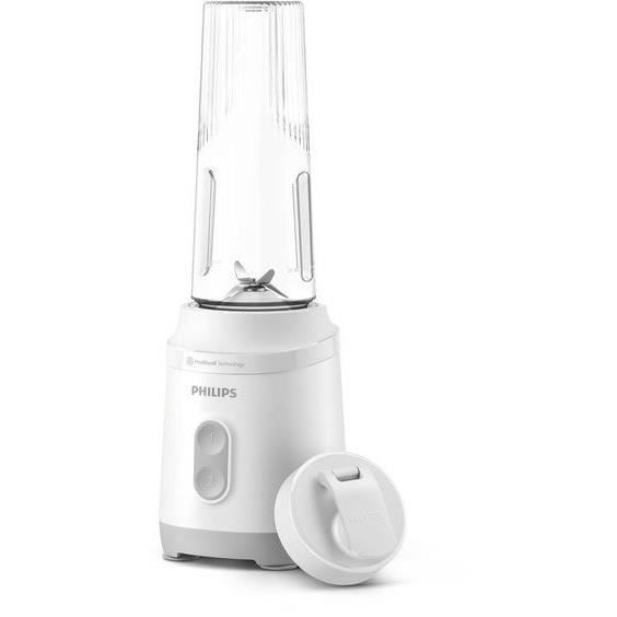 Blender Mixer - PHILIPS - HR2670/01 - Series 3000 - White - Blend & Go Bottle; Go 0.6L - 350W