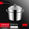 Yingbai Commercial Stainless Steel 3-Layer Steamer Pot, 44cm