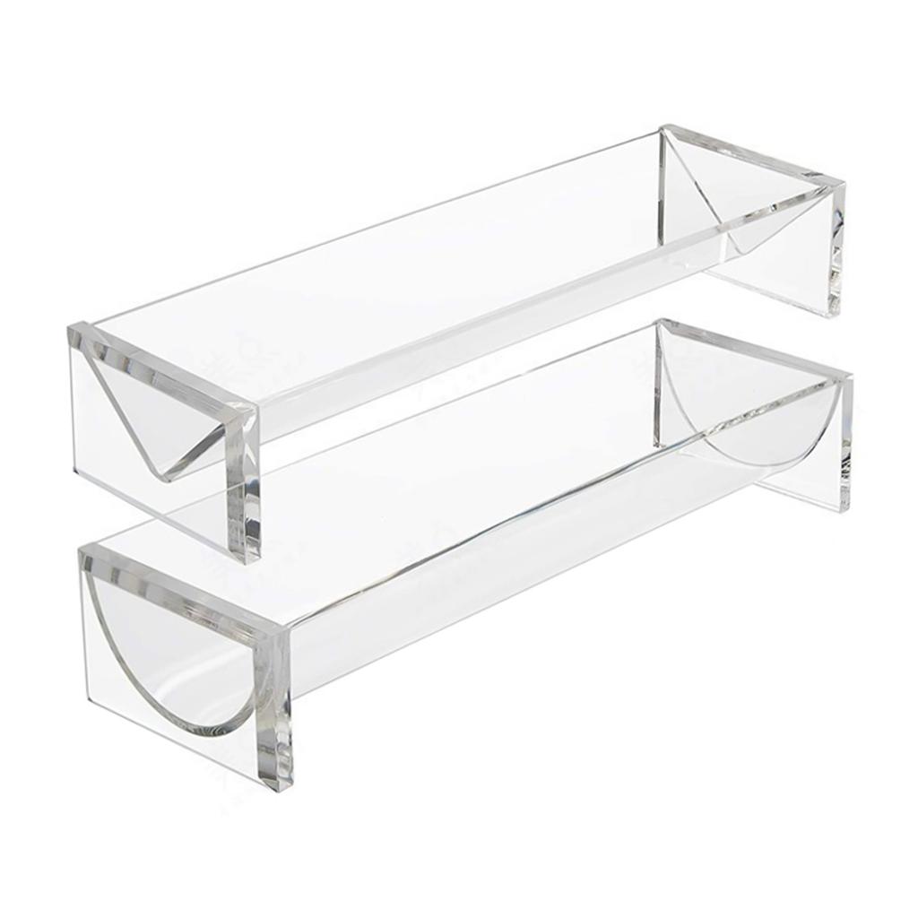 22cm Dessert Cookie Display Plate Modern European Style Acrylic Rectangle Tray Fruit Serving Tray for Restaurant Kitchen Home