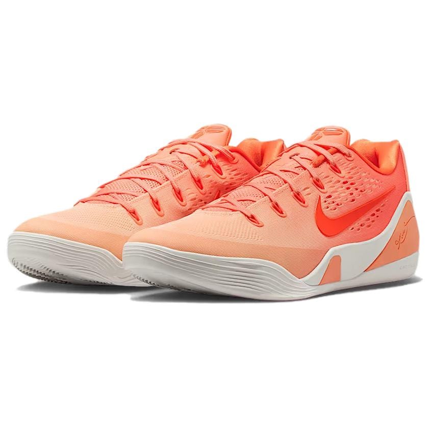 Nike Kobe 9 Elite Fabric Rebound Grip Low Top Basketball Shoes Unisex Orange IM6119-800