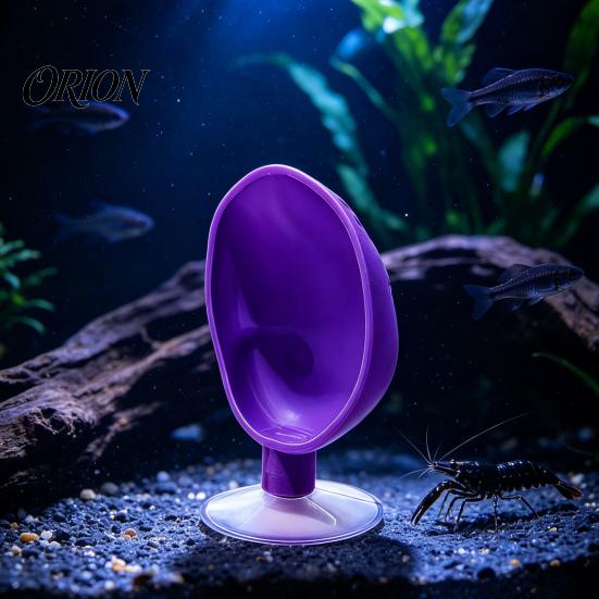 Tropical Fish Accessory Betta Hammock Shell with Suction Cup, Safe Resting Bed, Small Tank Decoration Hide, Bubble Nesting Spot for Decor Plastic