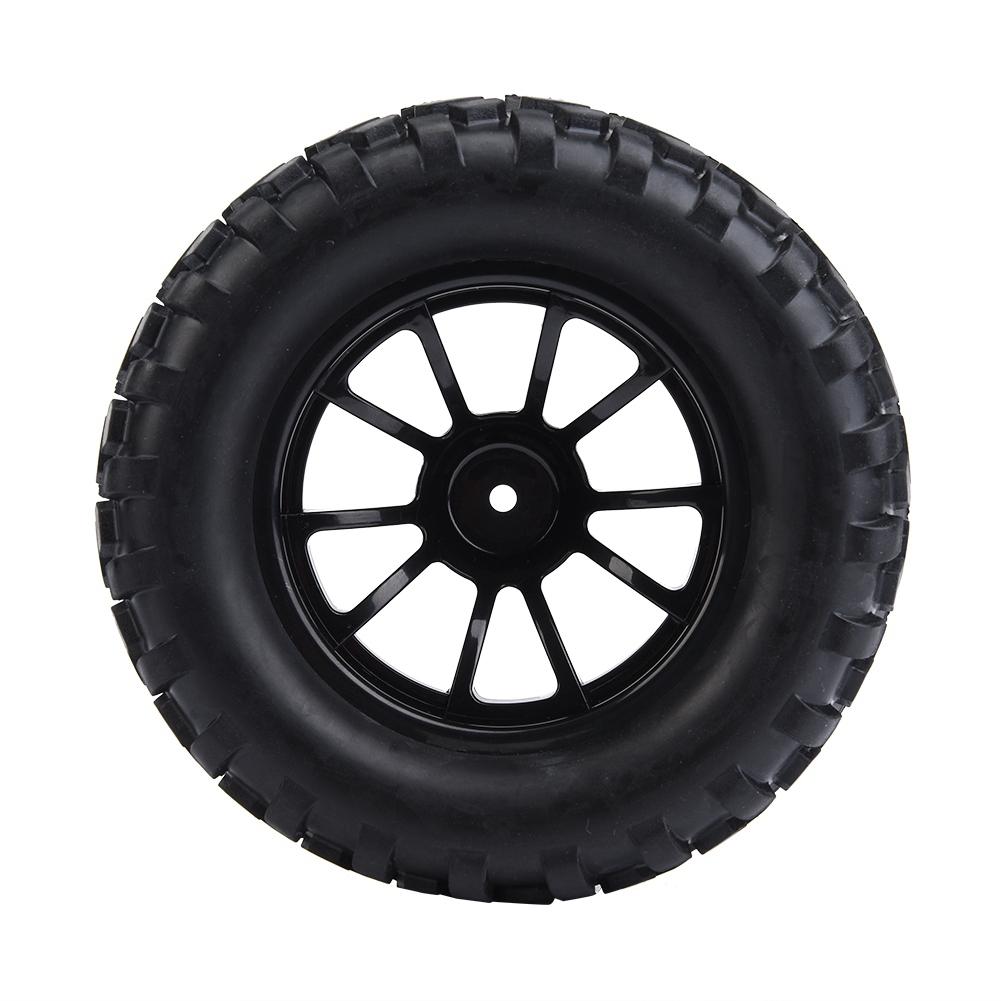 4pc Set 1:10 RC Wheel Tire Rubber Tires for Hsp Redcat Exceed Truck Off Road Car (10 Holes)
