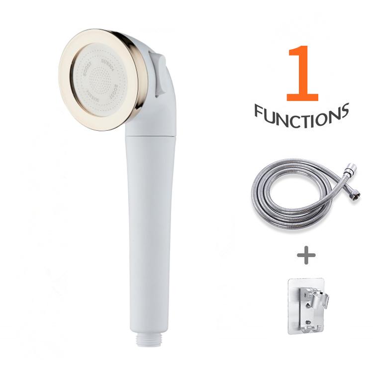 Spot Chrome Finish Easy Install ABS Removable Washable PP Filter Handheld Shower Ionic Shower Head Bathroom Faucet Accessories