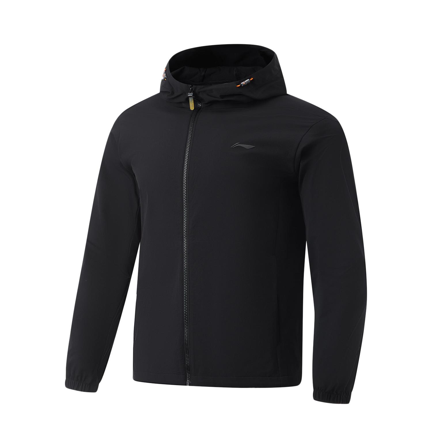 

Li-Ning Water-Resistant Hooded Windbreaker Jacket Men outerwear Black AFDU151-1 3XL