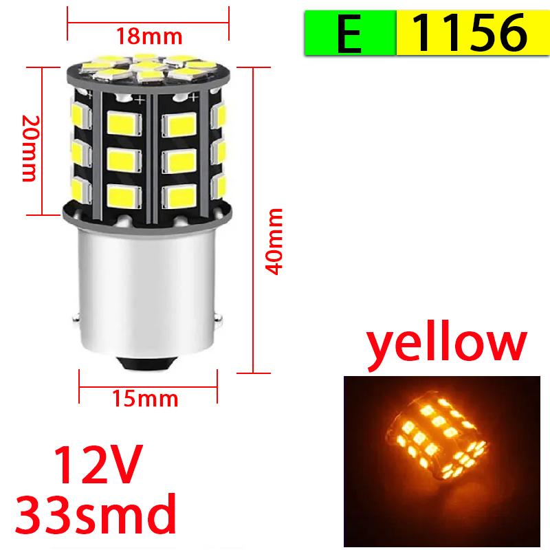 2pcs Led Lamp Turn Lamp Brake Lights Signal Lamp bau15s 1156 1157 BA15S T20 W21/5W 3157 3156 Bulbs 144smd LED Bulb Canbus Lamp