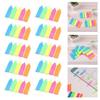 Fluorescent Color Adhesive PET Label Writable Adhesive Page Marker Repositionable File Label for Notebook Planner