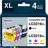 Ink Cartridges - Paeolos - 3219XL - Compatible Brother - 4 Pieces - 3000 Pages Black