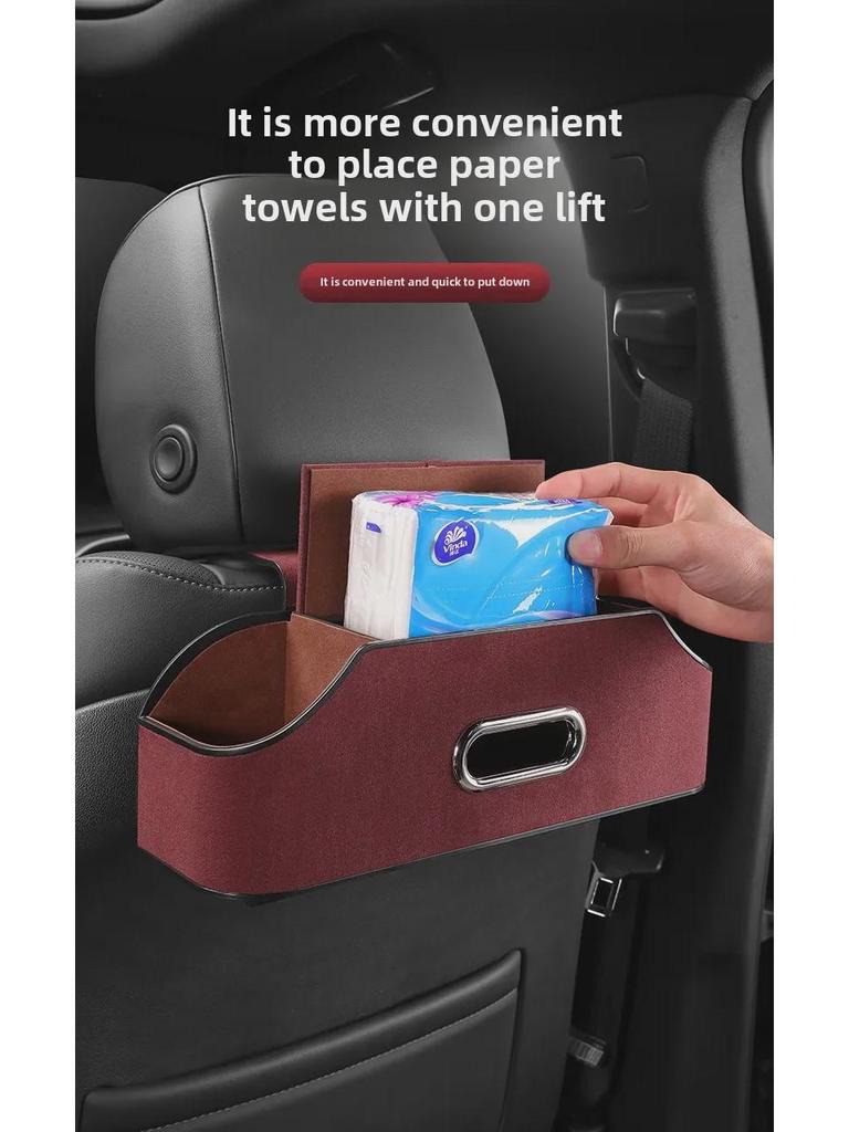 Universal Car Seat Back Multi-Function Storage & Tissue Hanging Bag