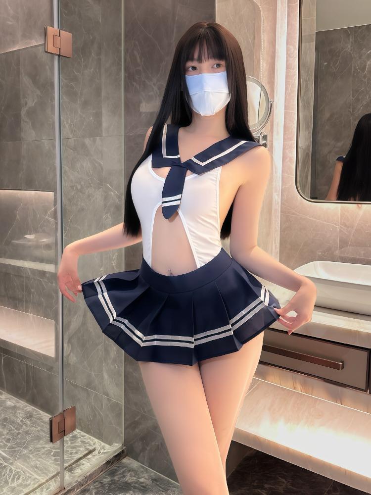 Cosplay Sexy JK Theme Role Play Costumes Student Uniform Anime School Girl Erotic Crotchless Lolita Underwear Dress Outfit
