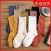 White socks women's autumn and winter tube socks cute trendy mink velvet thickened warm furry stockings