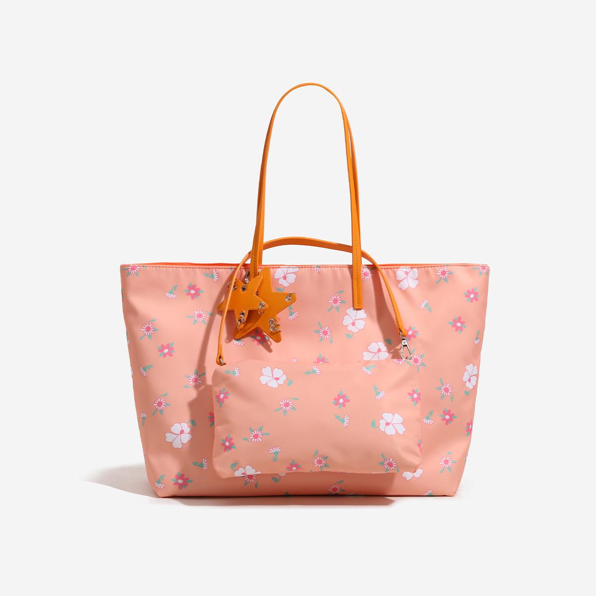 

New Niche Ultra Light Tote Bag with Large Capacity Printed Classroom Commuting Women s Bag, Single Shoulder Hand-held Travel Bag