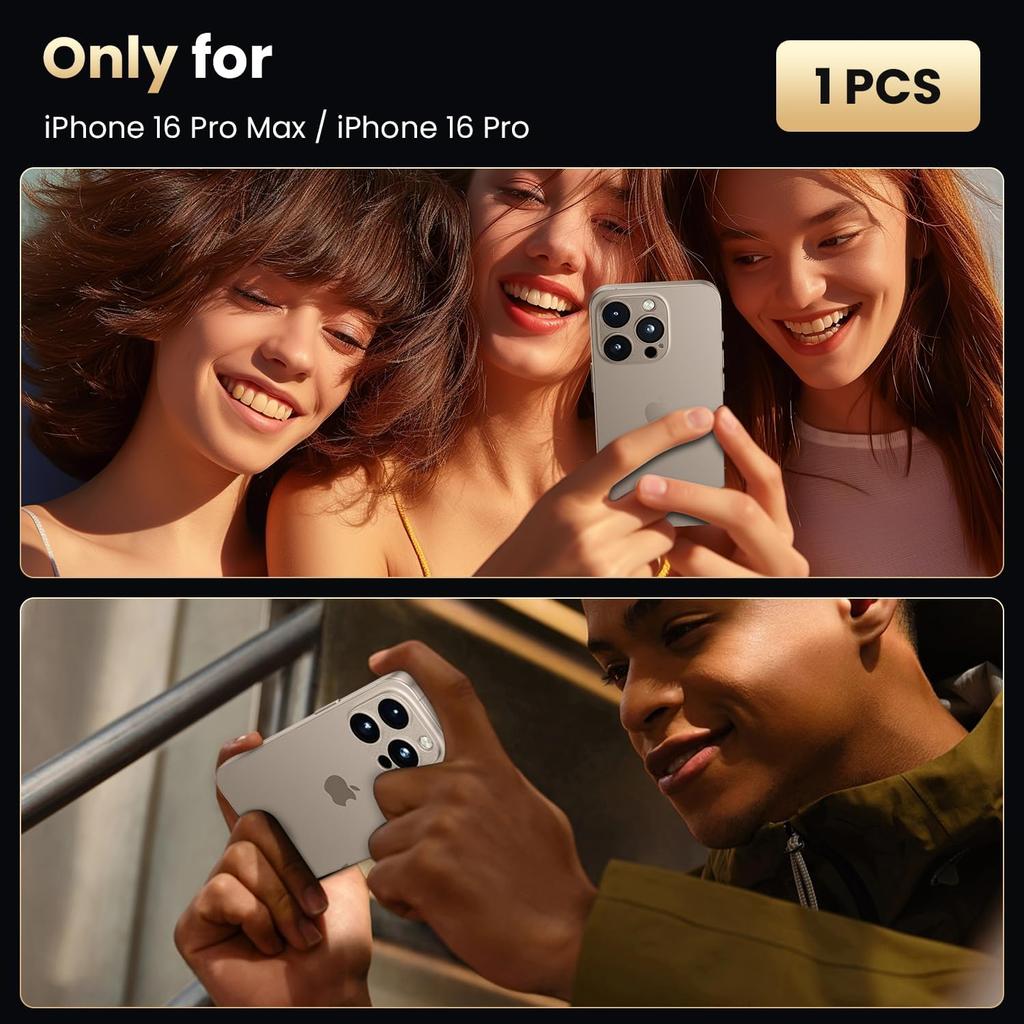 Desert Titanium Aluminum Tempered Glass Camera Screen Protector Cover for Iphone 16 Pro Max 15 Plus 14 13 Mini 16Pro 12 Protection Phone Accessories