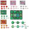 26pcs Barrel Shaped Electroplated Painted Christmas Ball 3/6cm Hanging Ornament  Window