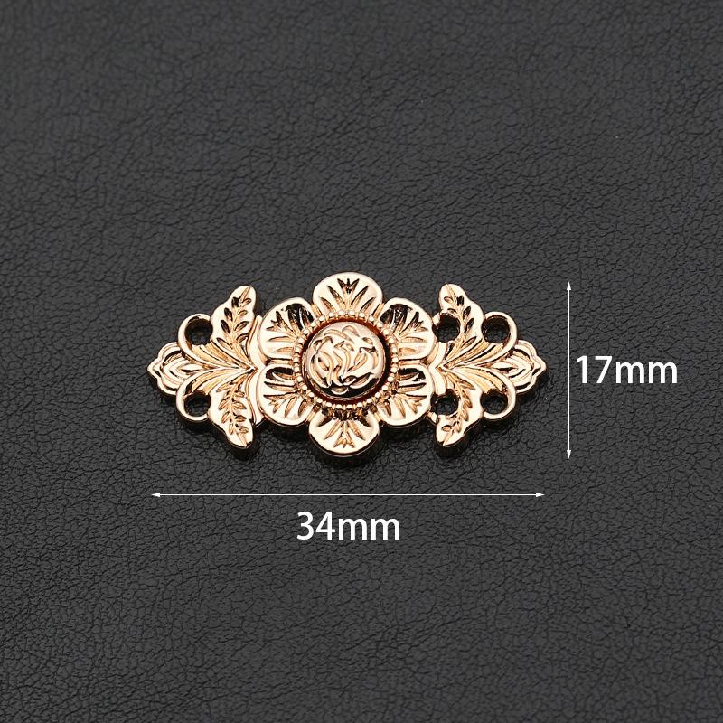 Metal Ancient Hanfu Cheongsam Mother Button Antique Buckle Retro Button Collar Buckle Clothing Button Accessories