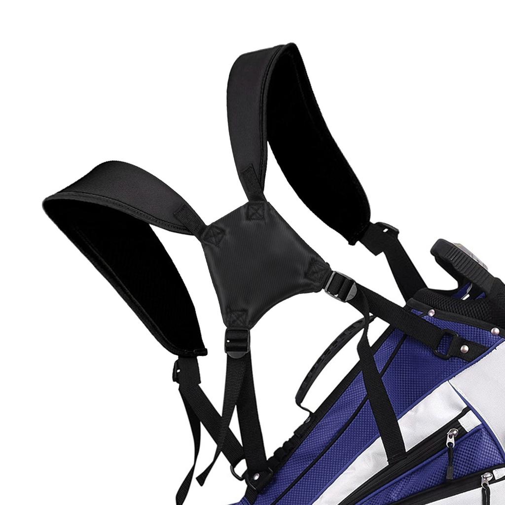 Golfbag Rucksackträger Komfort Doppelschulter Verstellbar Nylonband Universelles Golf-Tragetaschenband Leicht zu tragen