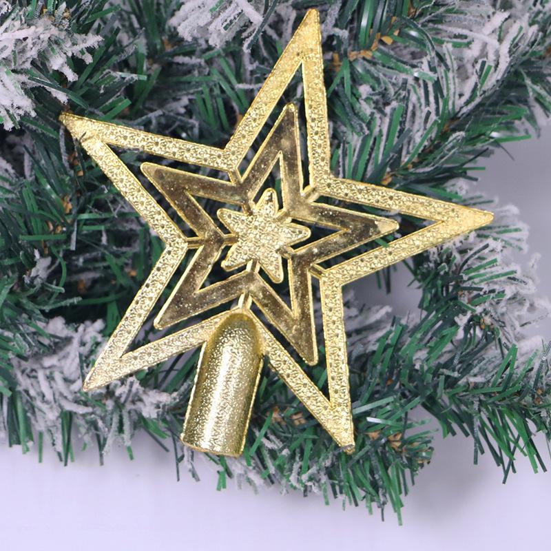 European Gold Star Christmas Tree Topper - Five-Pointed, 10/15/20cm