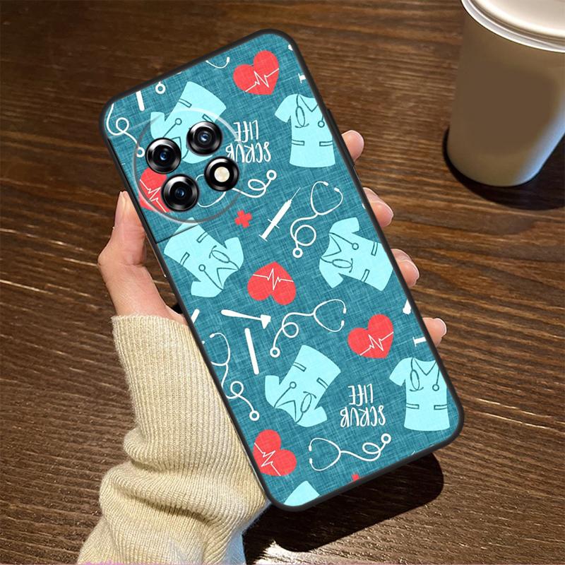 

Nurse Medical Health Heart Case For OnePlus 13T 10T 8T 10R 13R 15 R 13 12 11 9 10 Pro Nord CE 5 2 3 4 Lite N20 N30 Cover OnePlus Nord 2
