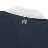 MALBON GOLF Color Block Open Collar T-Shirt Navy (Woman)
