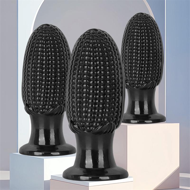 Black Corn Penis Anal Plug Vegetable Penis Simulated Large Dildo Female Masturbation Device Adult Products