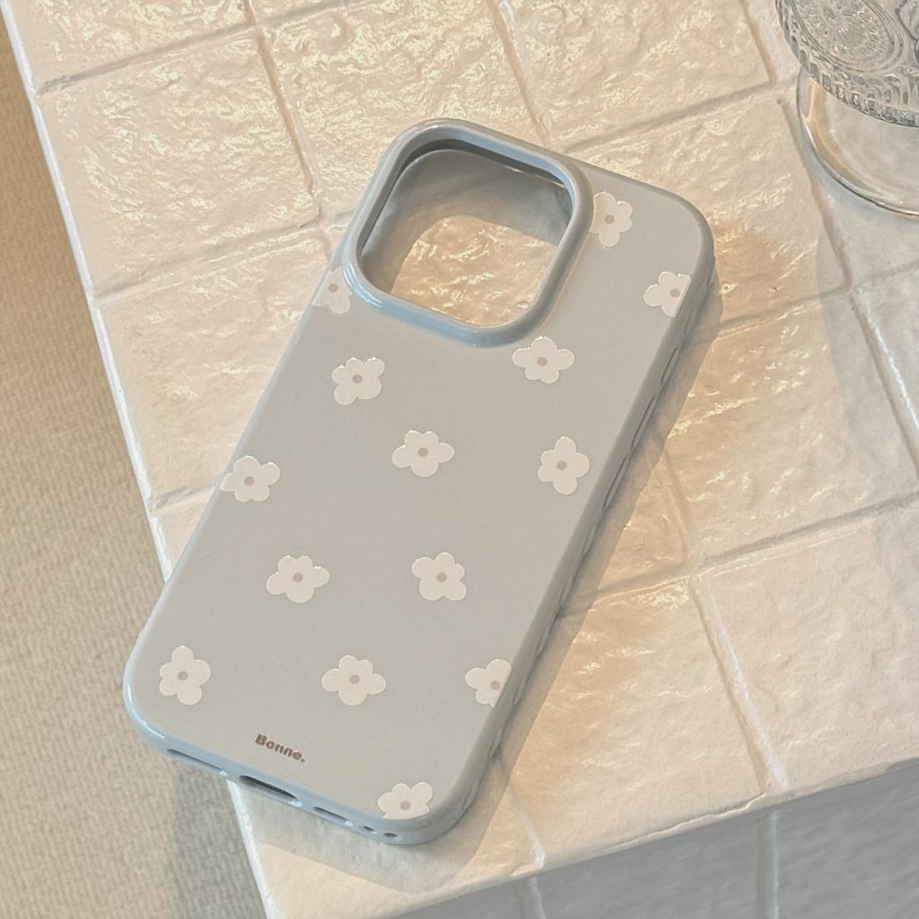 White Tea Little Flower Apple 16 Mobile Phone Case IPhone17promax Applicable 15 Gentle Fresh 12 Silicone Soft