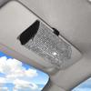 Bling Car Sunglasses Holder Sun Visor Glasses Storage Box Crystal  Decor for Modern Car Interiors