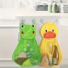 Cute Animal Pattern Bathroom Storage Net Bag with Suction Cup, for Shower Organizing