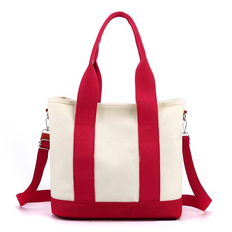 New Casual Versatile Tote Bag for Women, Large Capacity Hand-held Canvas Bag, Crossbody Shoulder Bag, Large Bag for Women