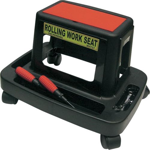 ProTOOLs Mobile Work Chair (Rolling Worksheet) TOOL022 with Casters, Convenient Rolling Chair with Tray