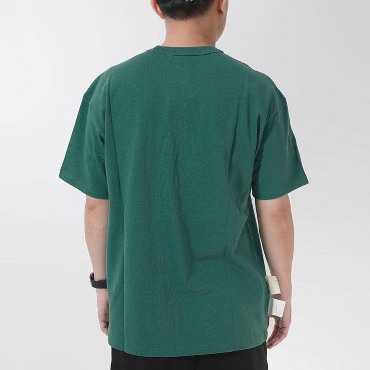 Nike Logo Print Crew Neck T-Shirt Men Tops Green DV3316-350