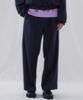 FINSDRUCK Detachable Belted 2-Tuck Real Wide Slacks (Navy)