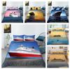 3D Bedding Single Double Bed Full Size Ship Printed Pillowcase and Quilt Cover 2/3 Pieces of Comfortable Household Bedding for Boys and Men's Room