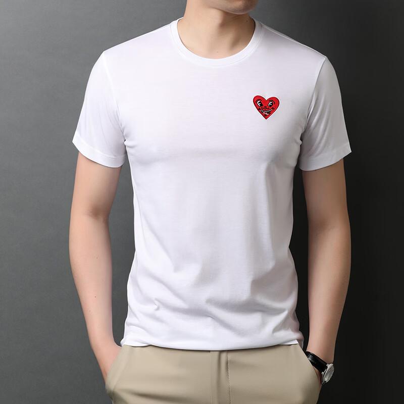 IMAGINEX Men s Business Casual Round Neck Short Sleeve T-Shirt M
