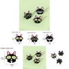 Cartoon Cat Brooch Pin Funny Black Cat Metal Badge Alloy Oil Drop Bag Accessory
