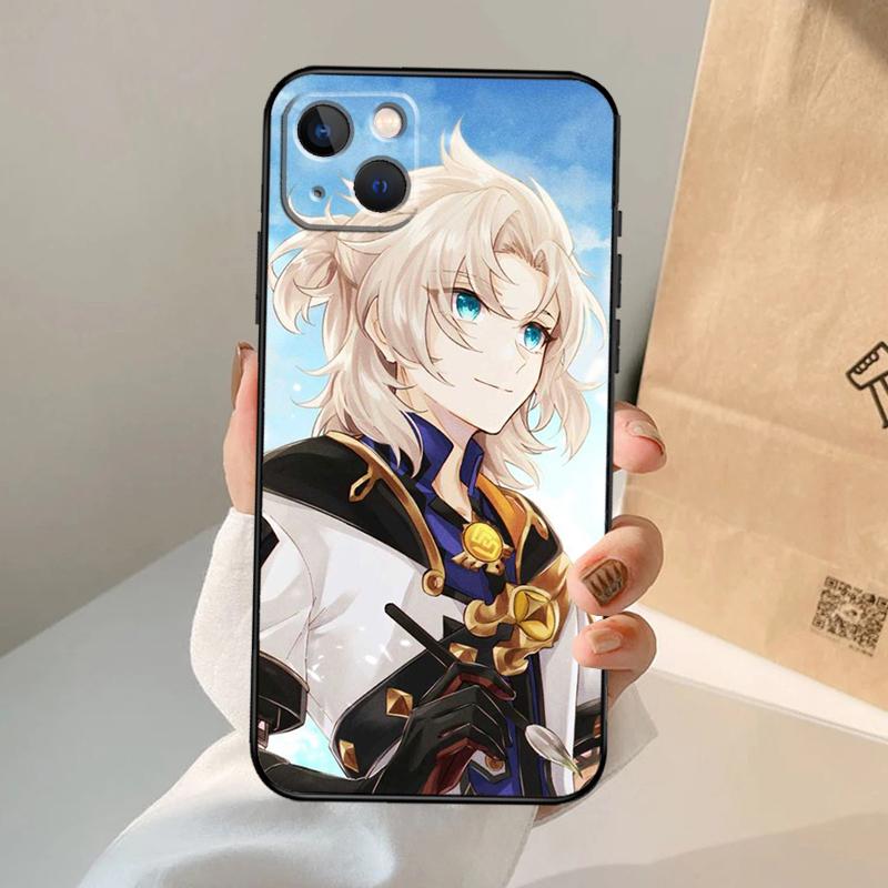 Albedo Genshin Impact Phone Case For iPhone 16 15 13 11 12 14 Pro Max 13 12 Mini XR 15 16 Plus 16e Cover Coque