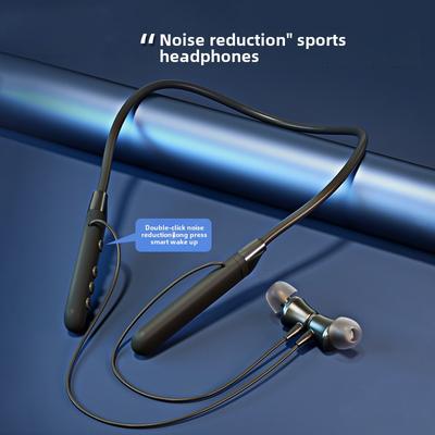In-ear Bluetooth Headphones Noise-cancelling Twin-ear Hanging Neck Wireless Monitoring Headphones High Sound Quality Bluetooth Headphones