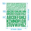 English Letter Stickers 0.5+1+1.5 Inch Scrapbook Holiday Greeting Card Decorative Handbook Letter Stickers