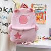 Kawaii New Capybara Plush Backpack for Women Versatile Cartoon Funny Capibala Bag Large Capacity Tote Bag Gift