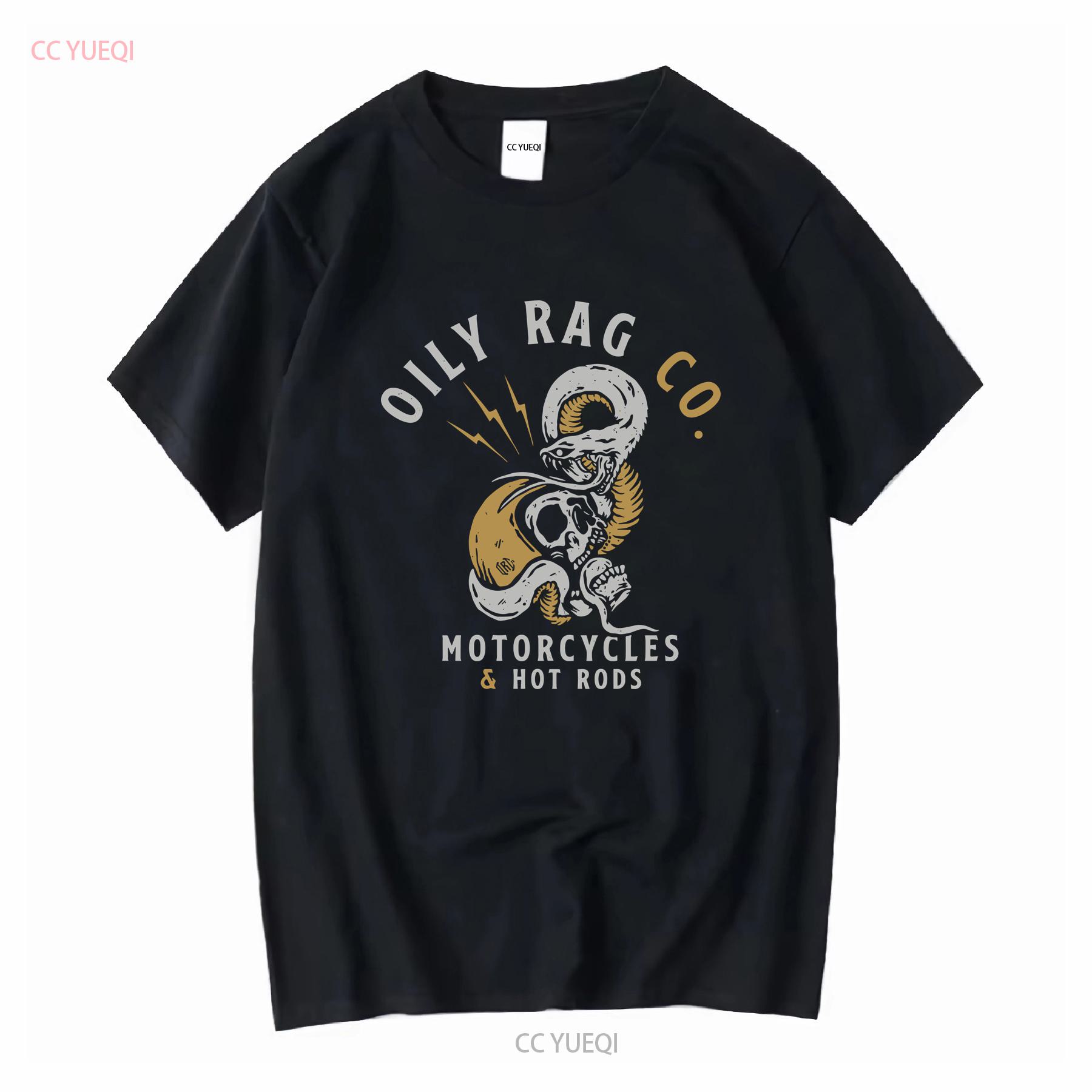 

Petrolhead T Shirt Skull n Snakes Oily Rag Co Motorcycles Hot Rods 2 SIDED vintage Washed Breathable Unisex designer clothes 4XL