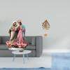 Table Sign Acrylic Desktop Decor Metal Leaf Statue Sculpture Home Ornament Stylish Modern