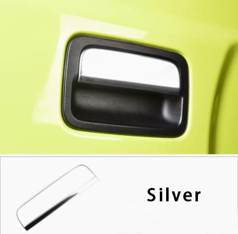 For Suzuki Jimny JB74 JB64 Carbon Stainless Steel Rear Door Handle Cover Trim 4x4 Automotive Accessories Factory