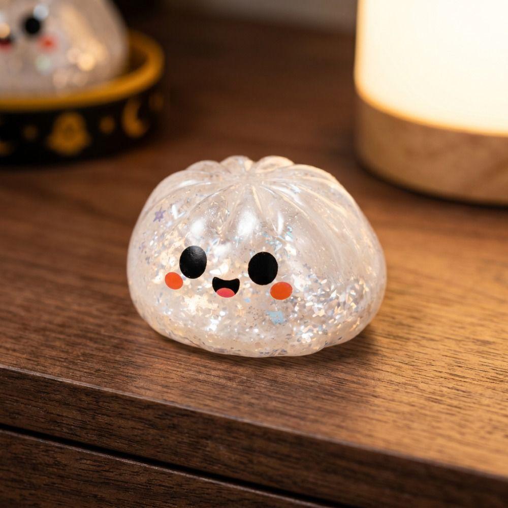 Giant Rainbow Dumpling Squishes Glittering Soft Squishy Toy Squeeze Toy Spooky Ghost