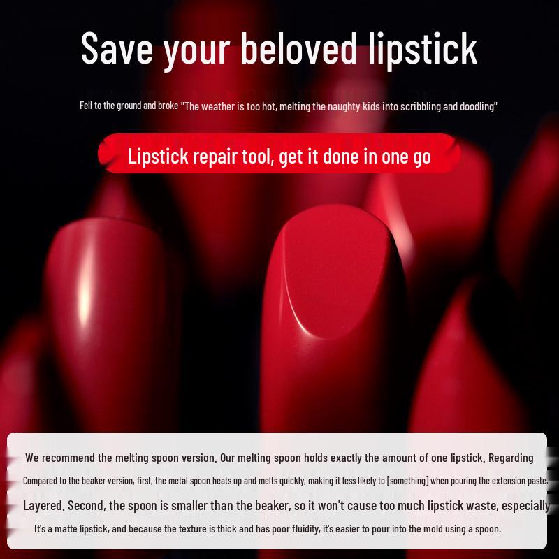 Lipstick Repair Kit - Upgraded DIY Color-Changing Silicone Mold for Broken Lipstick Rescue