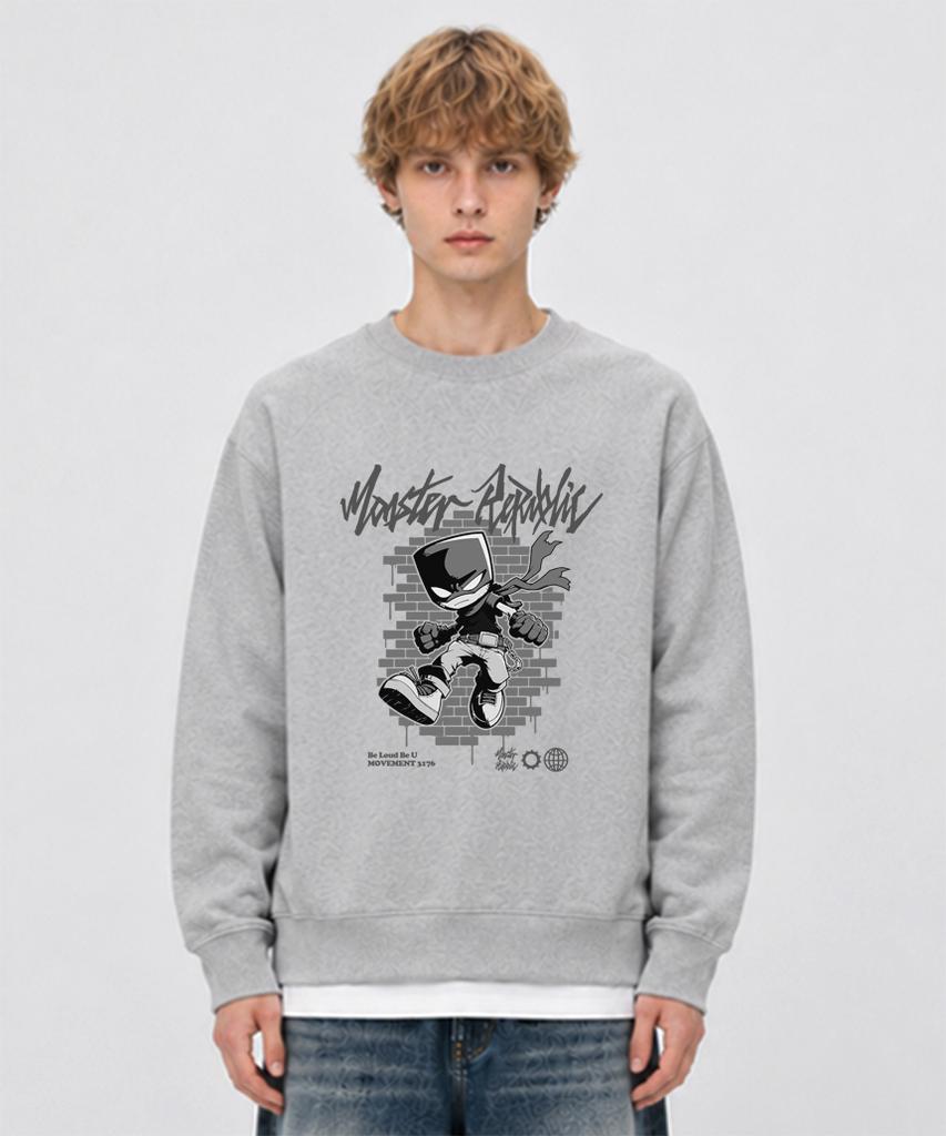 MONSTER REPUBLIC Ruckus Gray Sweatshirt Gray_3176